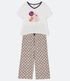Imagem miniatura do produto Pijama en Viscosa con Estampado de Perros y Cuadrillé Curve & Plus Size Blanco 5