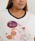 Imagem miniatura do produto Pijama en Viscosa con Estampado de Perros y Cuadrillé Curve & Plus Size Blanco 3