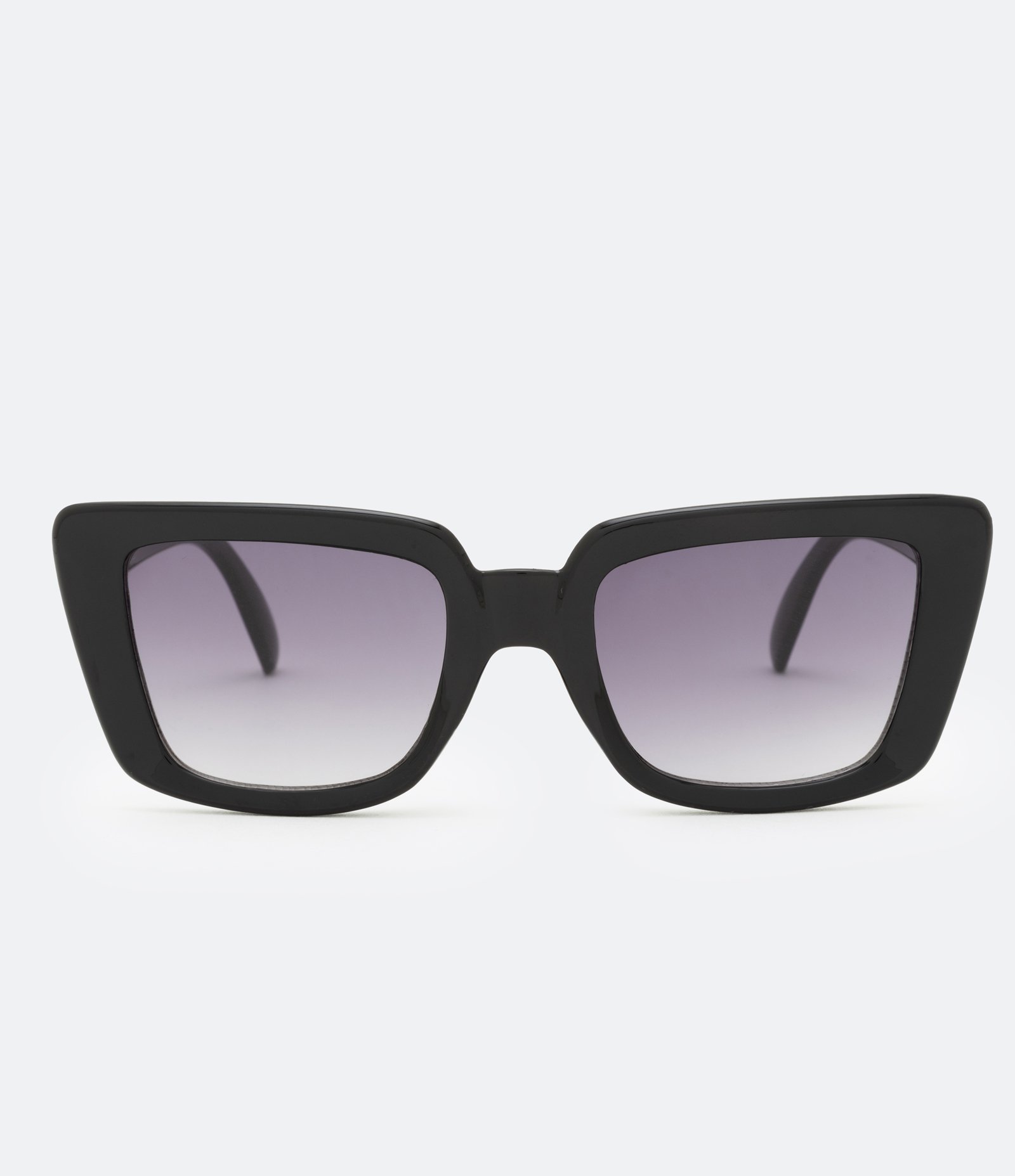 Óculos de Sol Quadrado Médio com Lentes Fume Preto 4