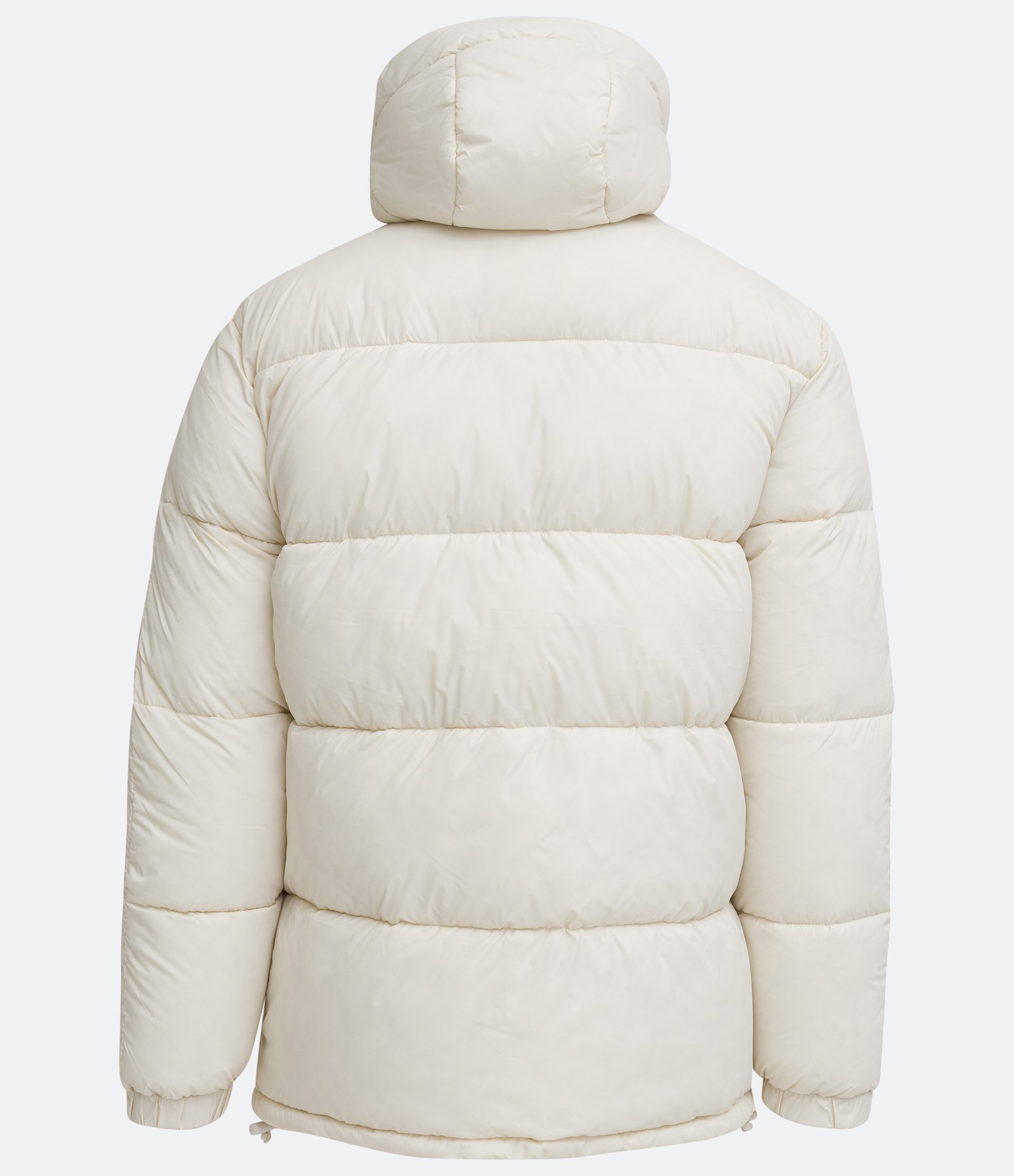 Jaqueta Puffer em Poliamida com Zíper e Bolsos Bege 8