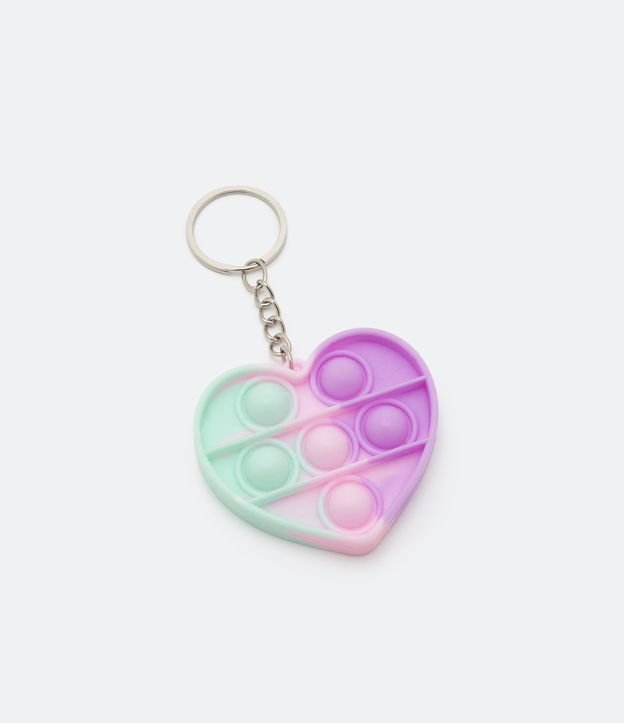 Chaveiro Infantil Pop it de Coração