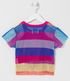 Imagem miniatura do produto Blusa Infantil en Tela con Rayas de Colores y Blusa por Bajo - Talle 5 a 14 años Multicolores 2