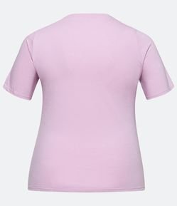 Blusa Alongada em Algodão com Estampa Mulher Curve & Plus Size