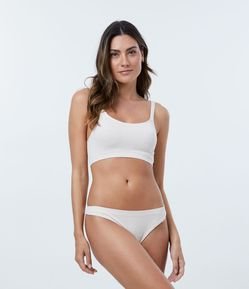 Sutiã Alongado em Microfibra Texturizado sem Costura