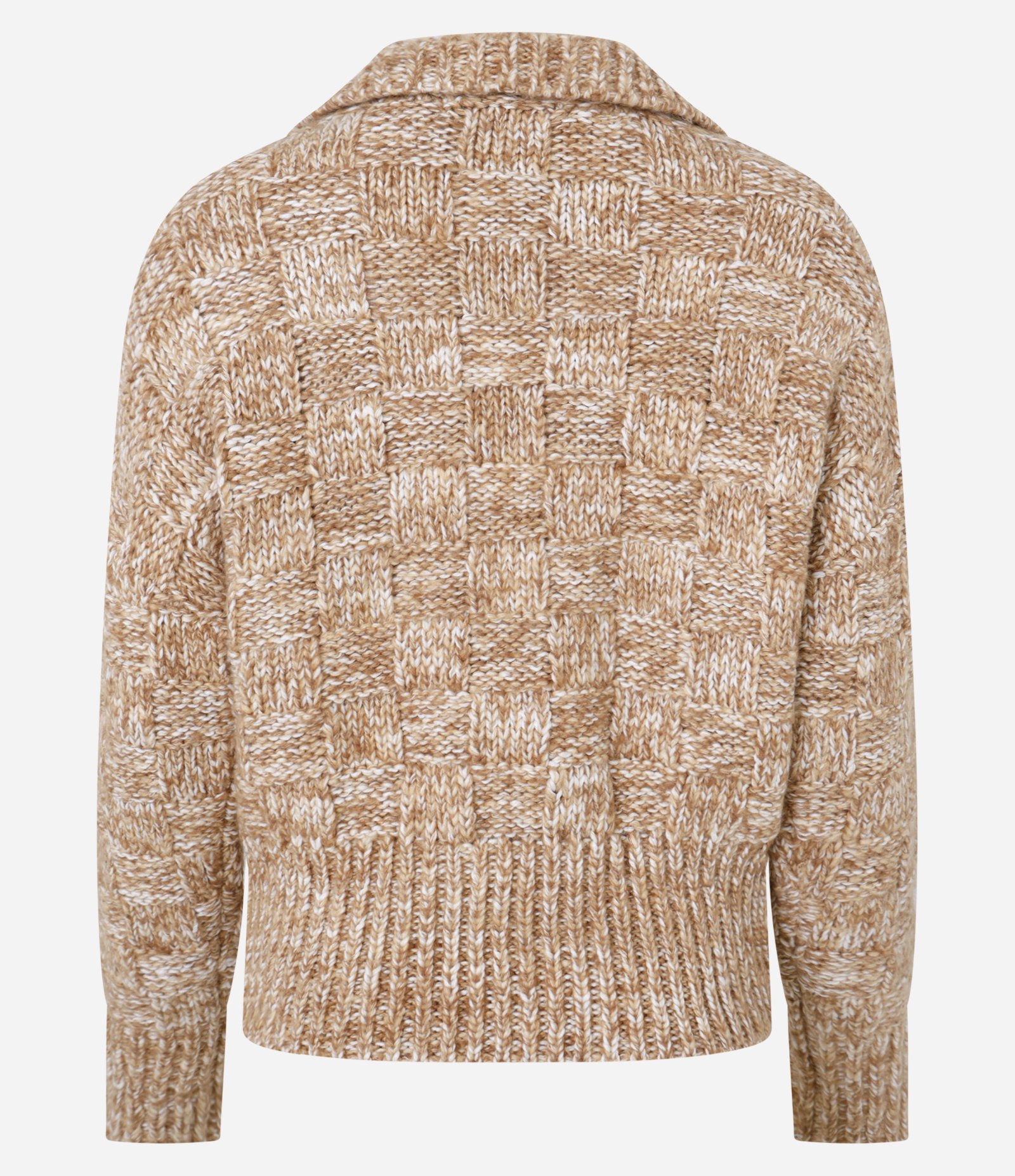 Suéter em Tricô com Gola e Botões Laranja 7