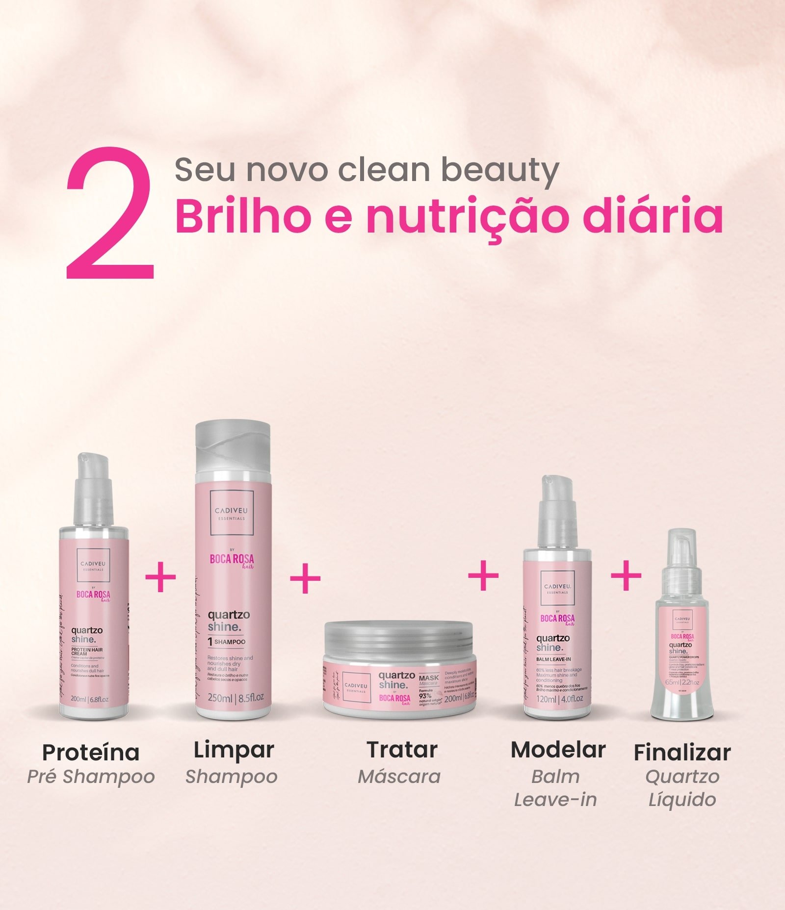 Serum Fluido de Quartzo Shine Hair Cadiveu Essentials 200ml 8