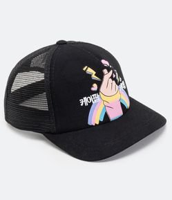 Boné Infantil em Microfibra com Estampa de Arco-íris