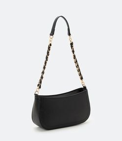 Bolsa Shoulder baguete com Alça de Corrente