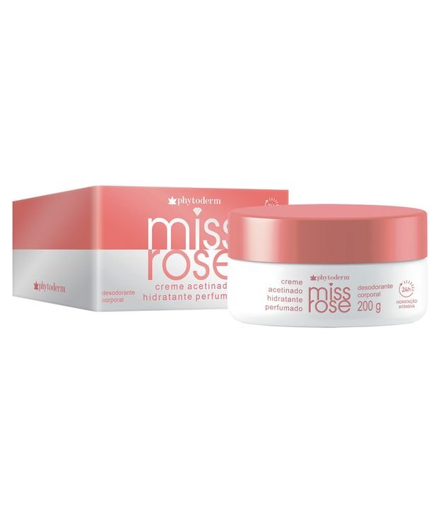 Hidratante Corporal Creme Acetinado Perfumado Miss Rose