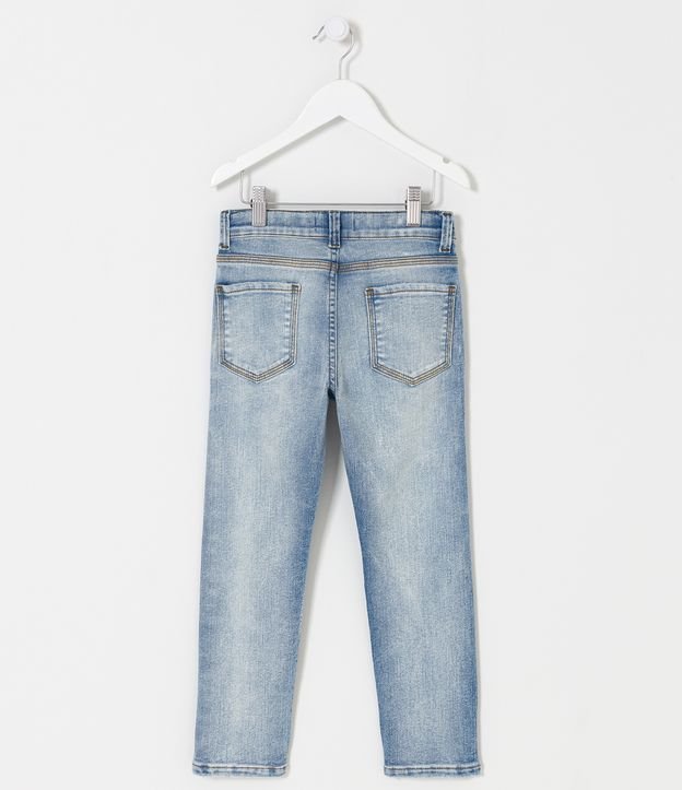Calça Infantil em Jeans com Puídos - Tam 5 a 14 anos Azul 2