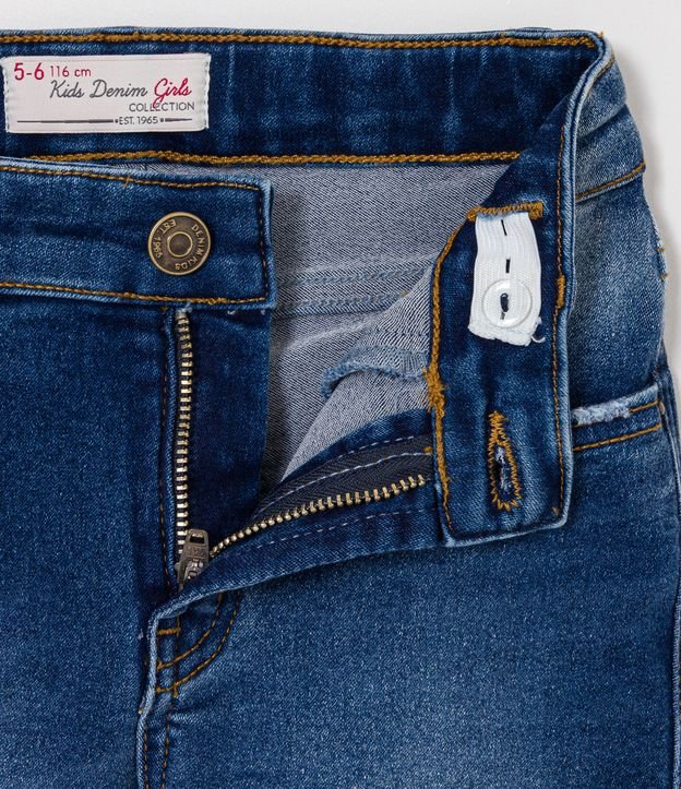 Pantalón Infantil en Jeans Básica - Talle 5 a 14 años Azul 4