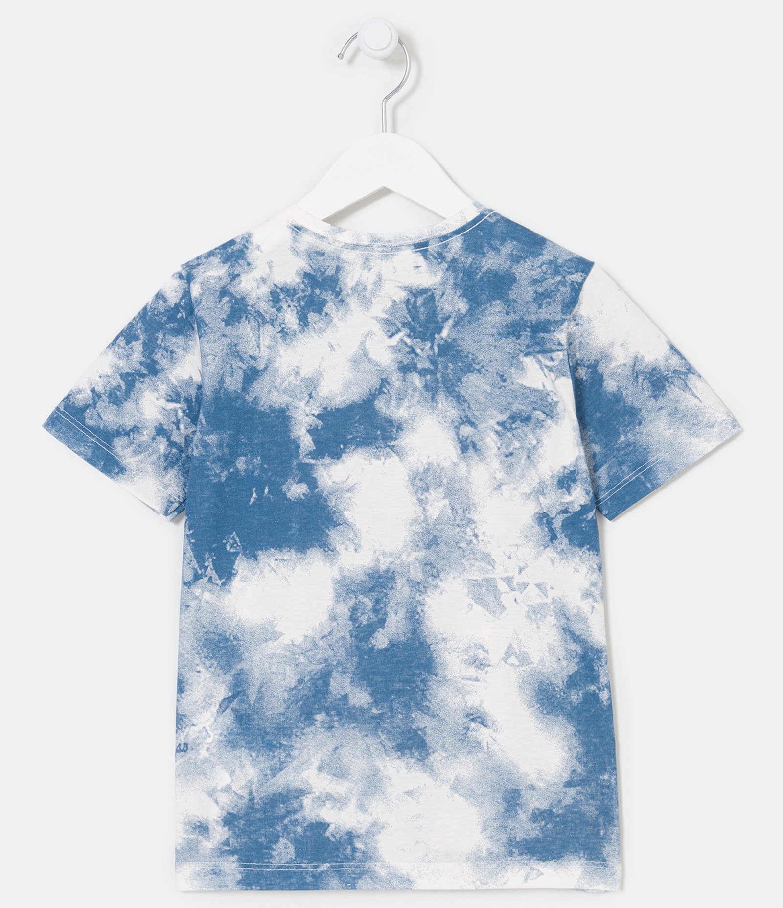 Blusa Infantil com Estampa Tie Dye e Stitch - Tam 5 a 14 anos Azul 4