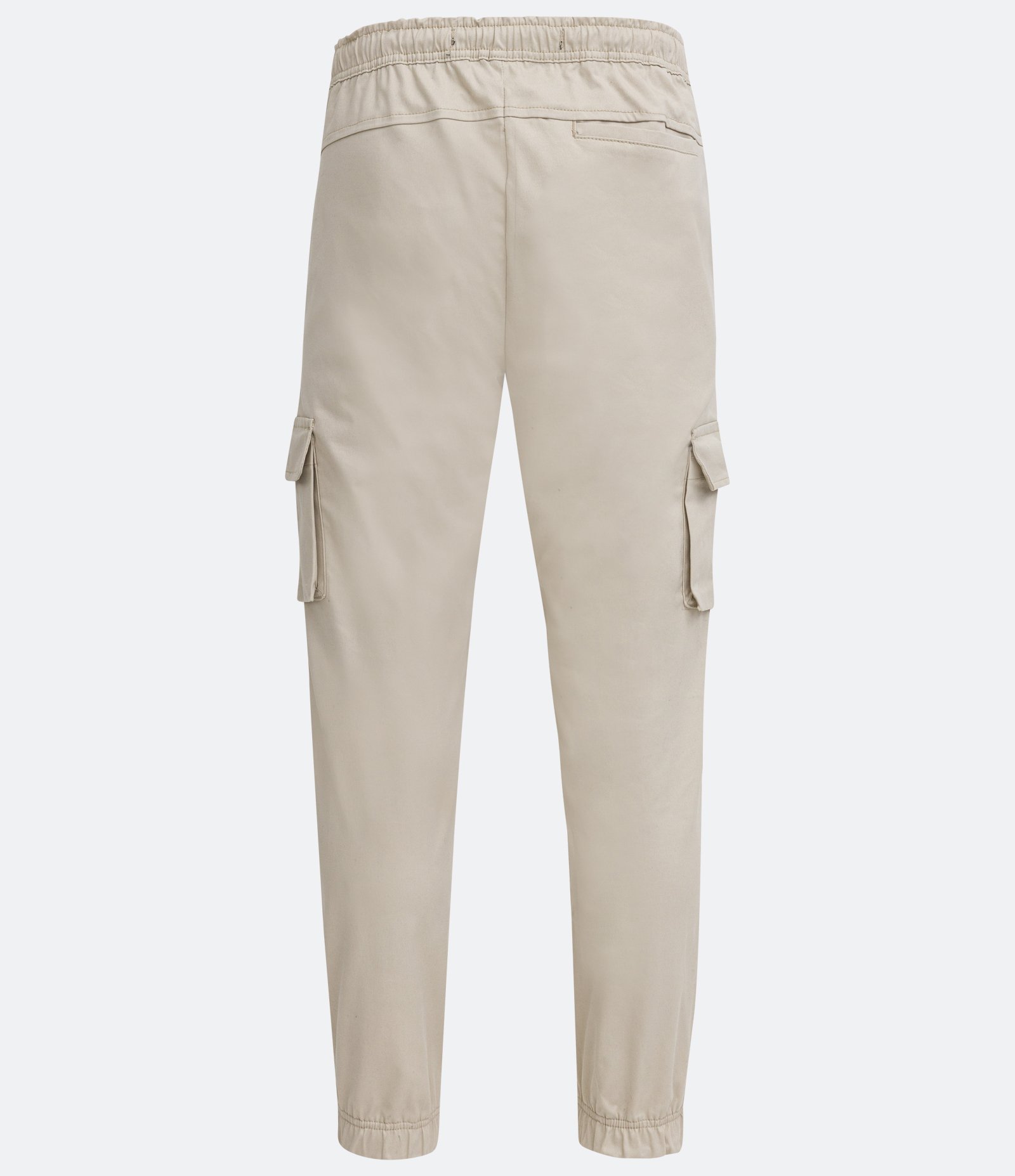 Calça Jogger Cargo em Sarja com Cós Elástico e Barra Ajustada Off White 6