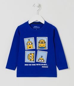 Camiseta Infantil com Estampas dos Minions - Tam 1 a 5 anos