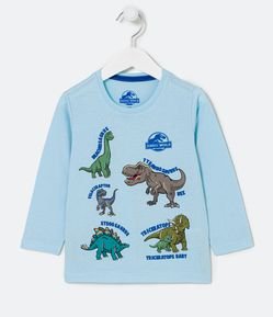 Camiseta Infantil Estampa Jurassic Park Baby Dinos - Tam 2 a 5 Anos