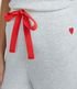 Imagem miniatura do produto Pijama en Viscolycra con Blusa con Volantes y Pantalón Jogger Gris 4