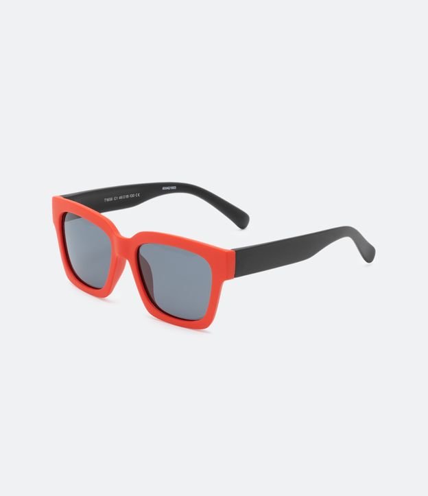 Óculos de Sol Infantil  Quadrado Flexível com Lente UV Polarizada