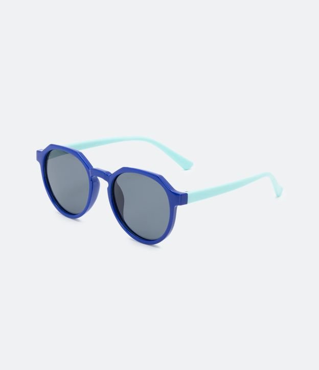 Óculos de Sol Redondo Superior Flexível com Lente UV Polarizada