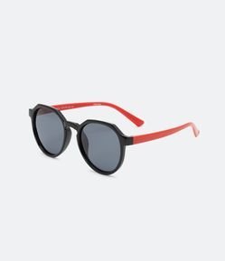 Óculos de Sol Infantil Redondo Superior Flexível com Lente UV Polarizada