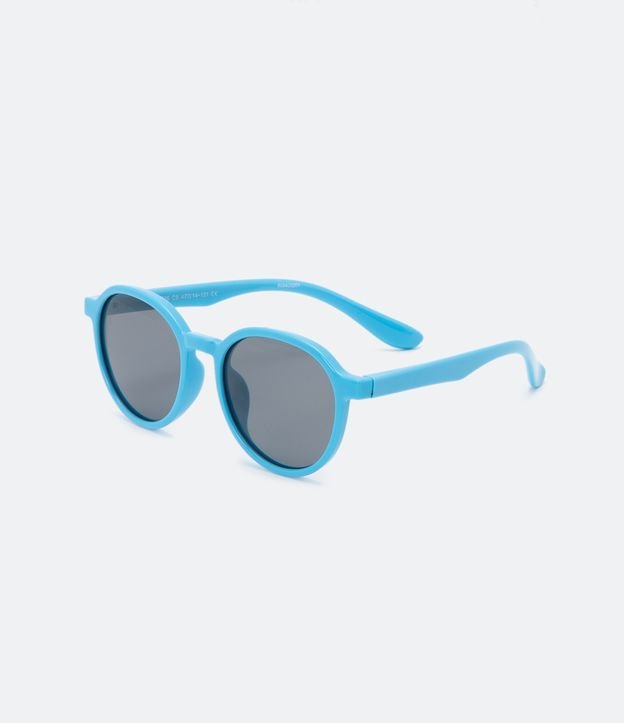 Óculos de Sol Infantil Redondo Flexível com Lente UV Polarizada