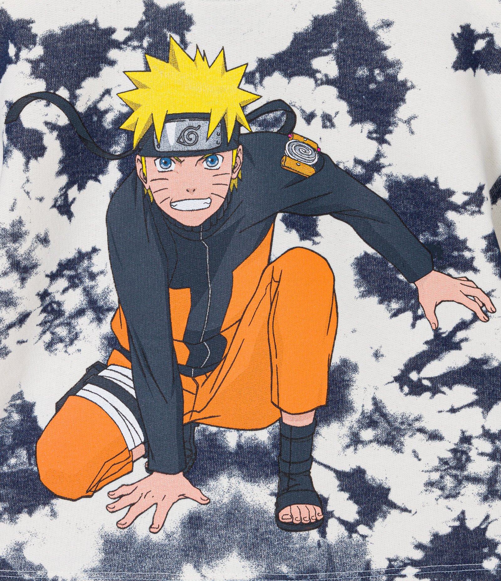 Blusão Cropped Infantil com Estampa do Naruto - Tam 5 a 14 anos Bege 4