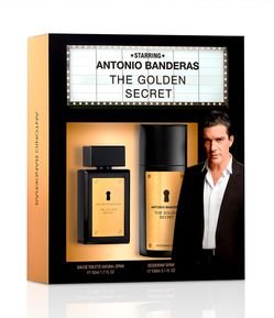 Kit Perfume Antonio Banderas The Golden Secret Masculino Eau de Toilette + Desodorante Corporal