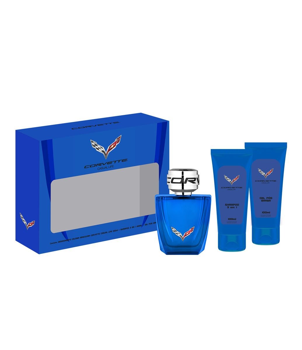 Kit Perfume Corvette Casual Life 100 Ml Deo PB SH 100ml kit-perfume-corvette-casual-life-100-ml-deo-pb-sh-100ml