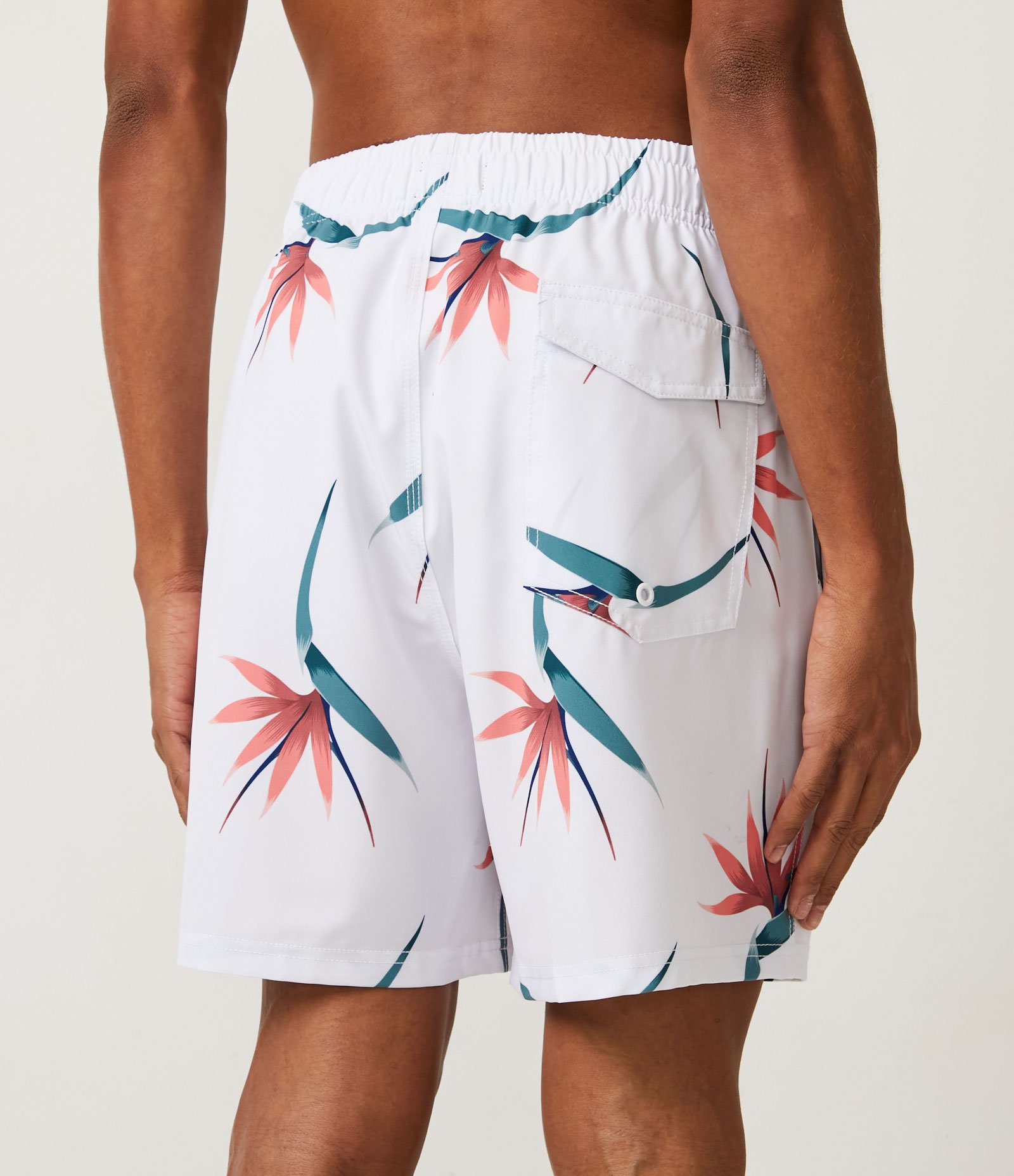 Bermuda com Cós Elástico e Estampa Floral Branco 3