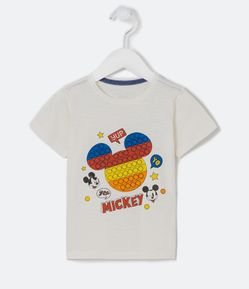 Camiseta Infantil com Estampa do Mickey Pop it - Tam 1 a 5 anos