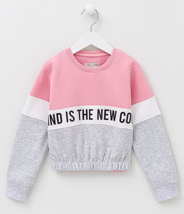 Blusão Infantil em Moletom com Estampa Kind Is The New Cool - Tam 5 a 14 anos