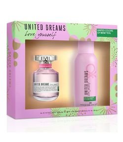 Kit Perfume Benetton United Dreams Love Yourself Feminino Eau de Toilette + Desodorante