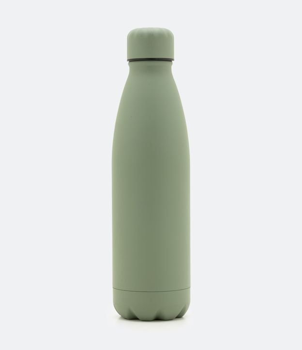 Garrafa em Aço Inoxidável Emborrachado Fosca 500ml Verde 1