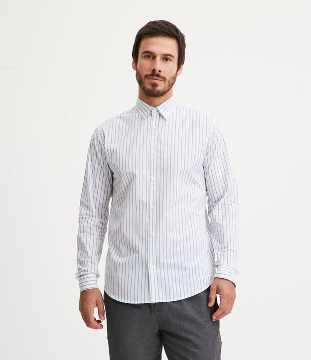 Camisa em Algodão com Listras