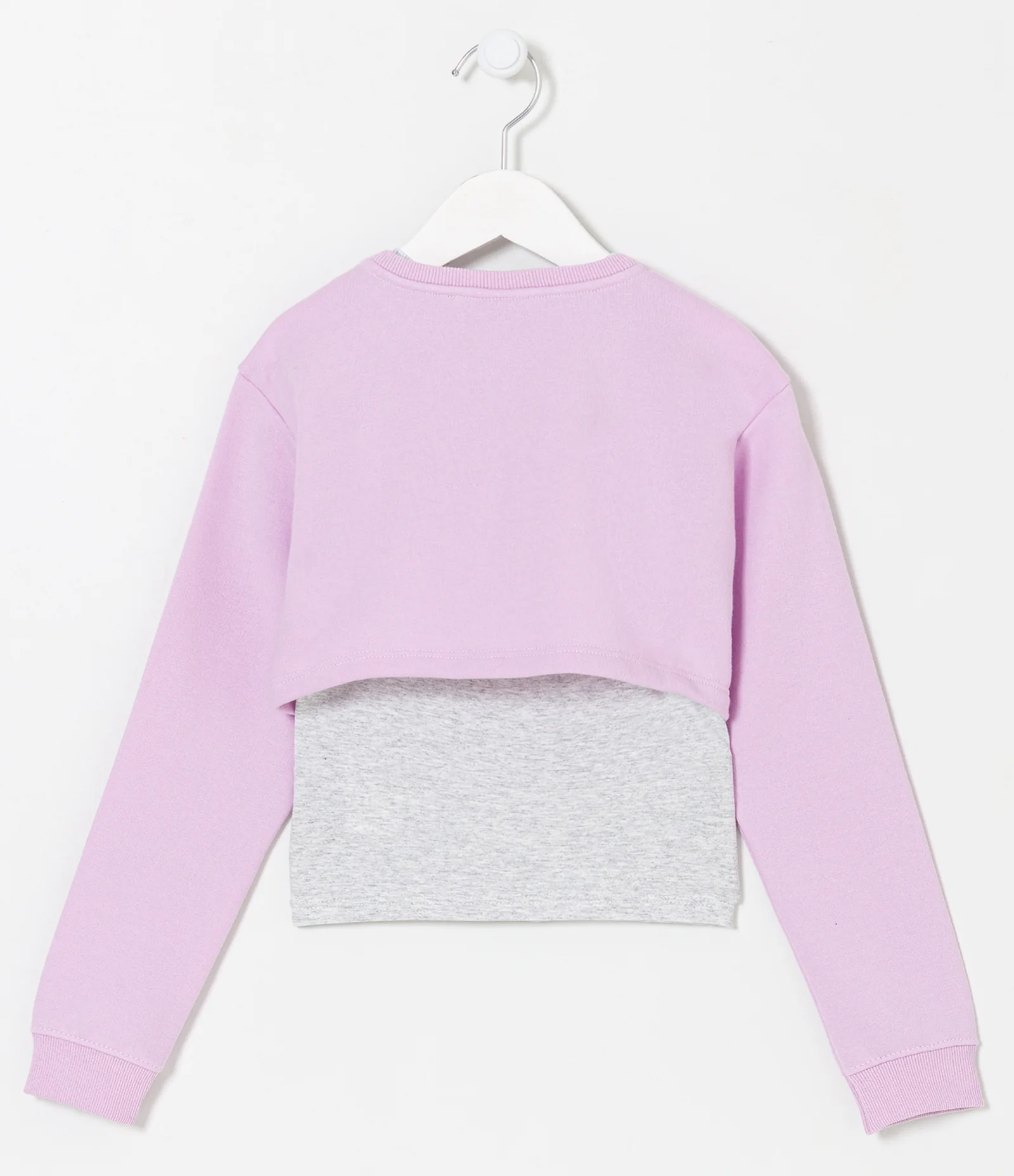 Blusão Infantil com Lettering Keep Active e Regata por Baixo - Tam 5 a 14 Anos Rosa 2