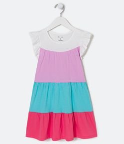 Vestido Marias Infantil com Recortes - Tam 5 a 14 anos