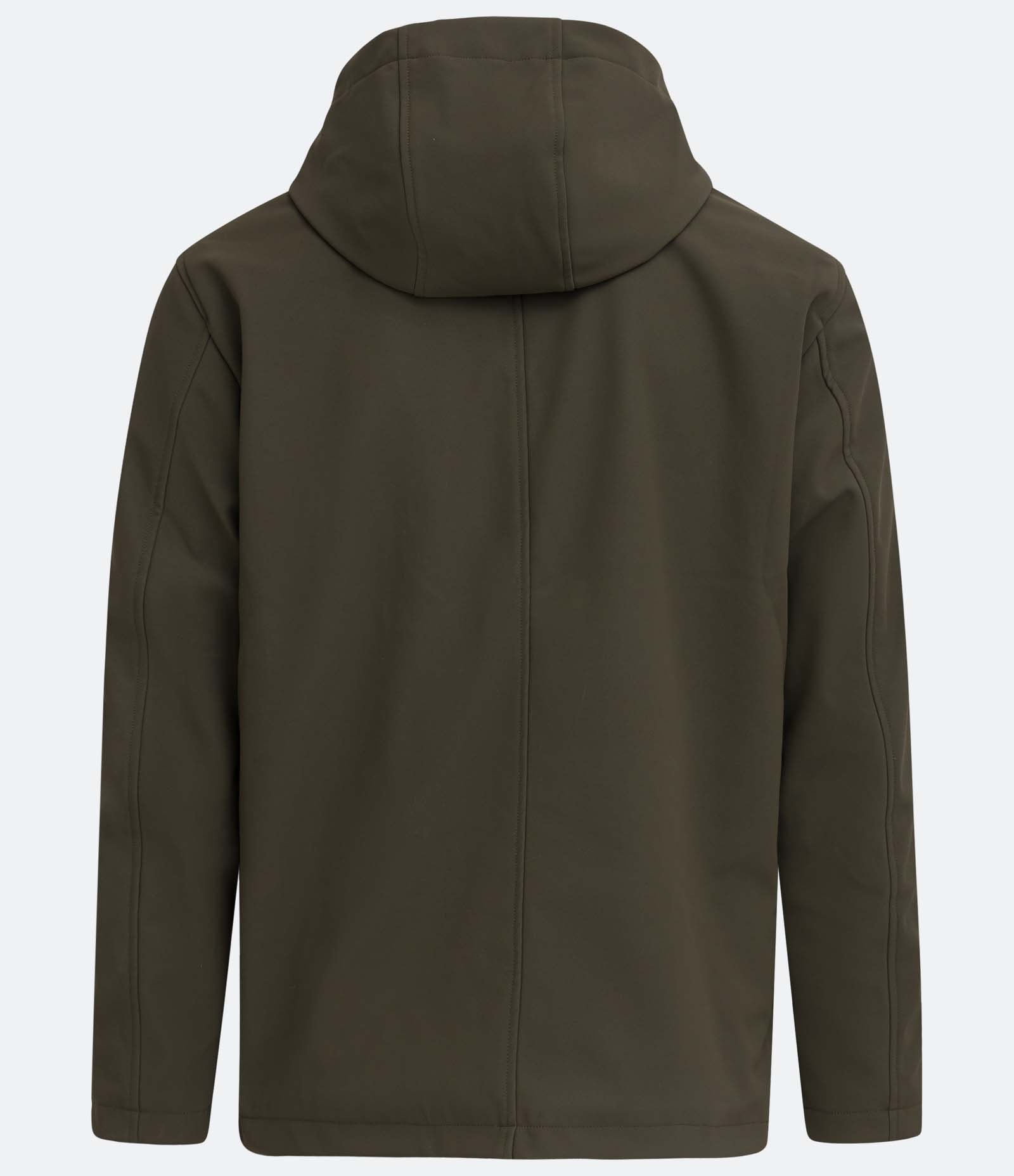 Jaqueta Impermeável com Capuz e Bolsos com Zíper Cinza 2