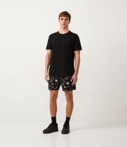 Bermuda Paper Touch com Estampa Geek