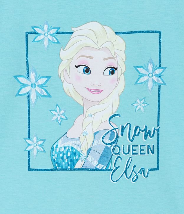 Blusa Infantil con Estampado Elsa Frozen - Talle 1 a 14 años Azul 3