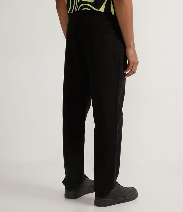 Pantalón Jogger en Jeans con Cintura Elástica Negro 2