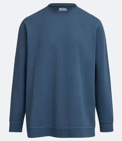 Blusão Moletom em Algodão sem Estampa