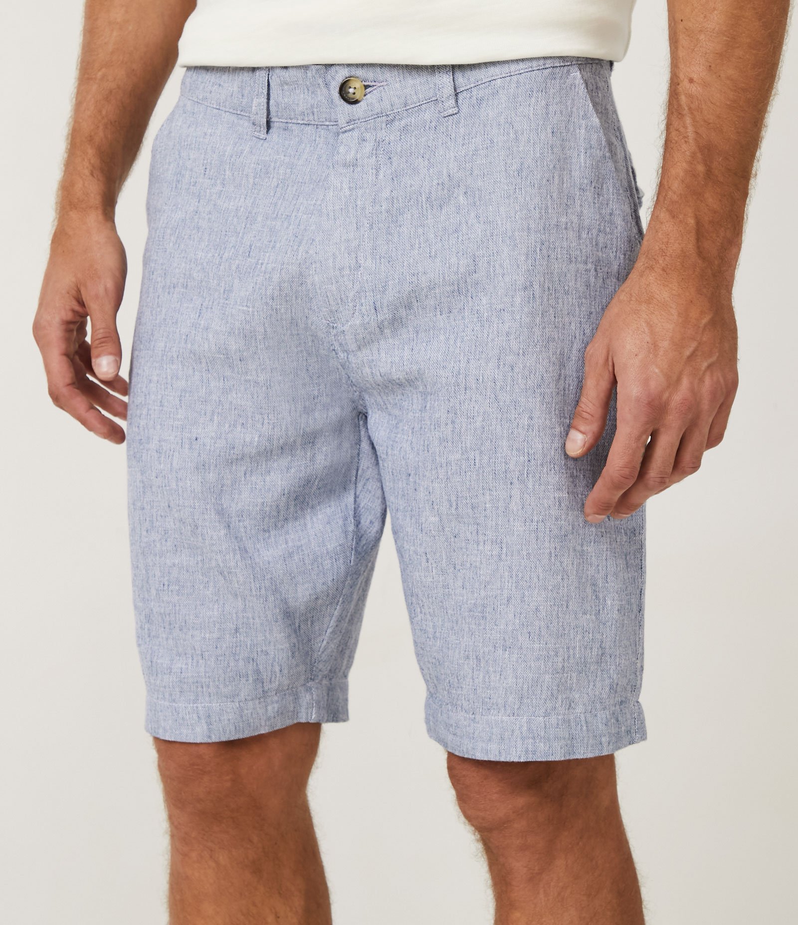 Bermuda Slim Texturizada em Linho com Algodão 1