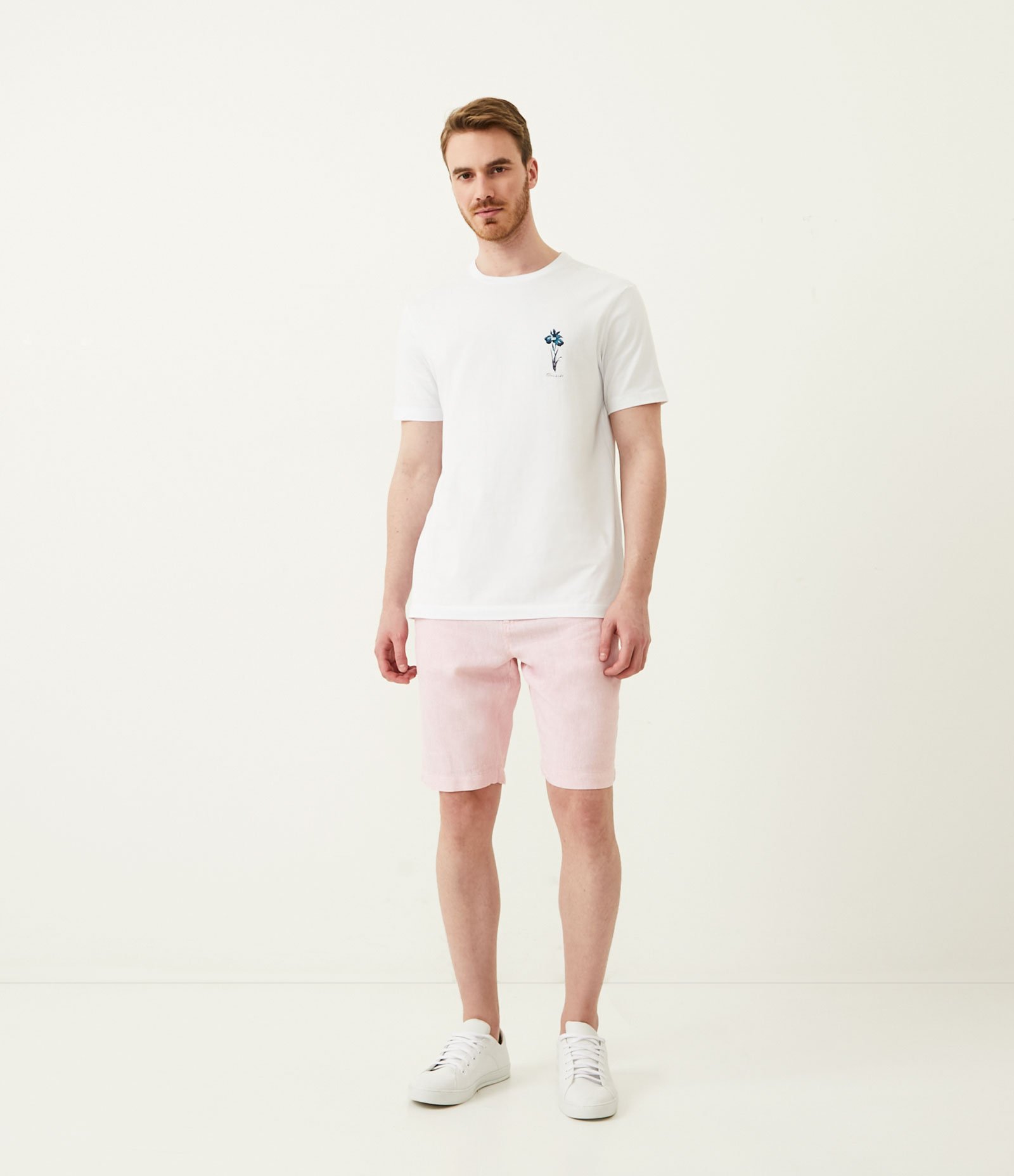 Bermuda Slim Texturizada em Linho com Algodão 1