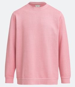 Blusão Moletom em Algodão sem Estampa