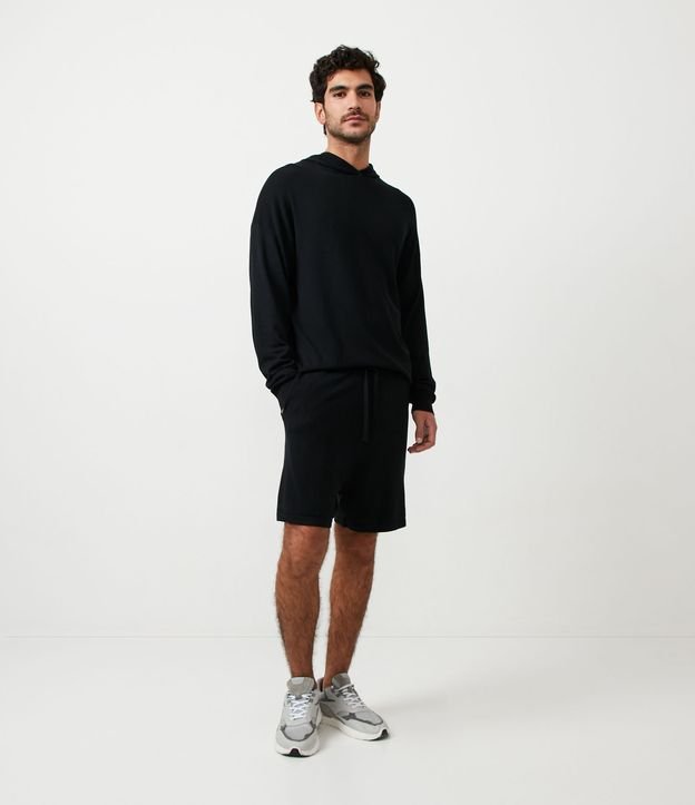 Bermuda em Viscose com Cós Elástico