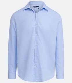 Camisa Social em Algodão com Textura Maquinetada