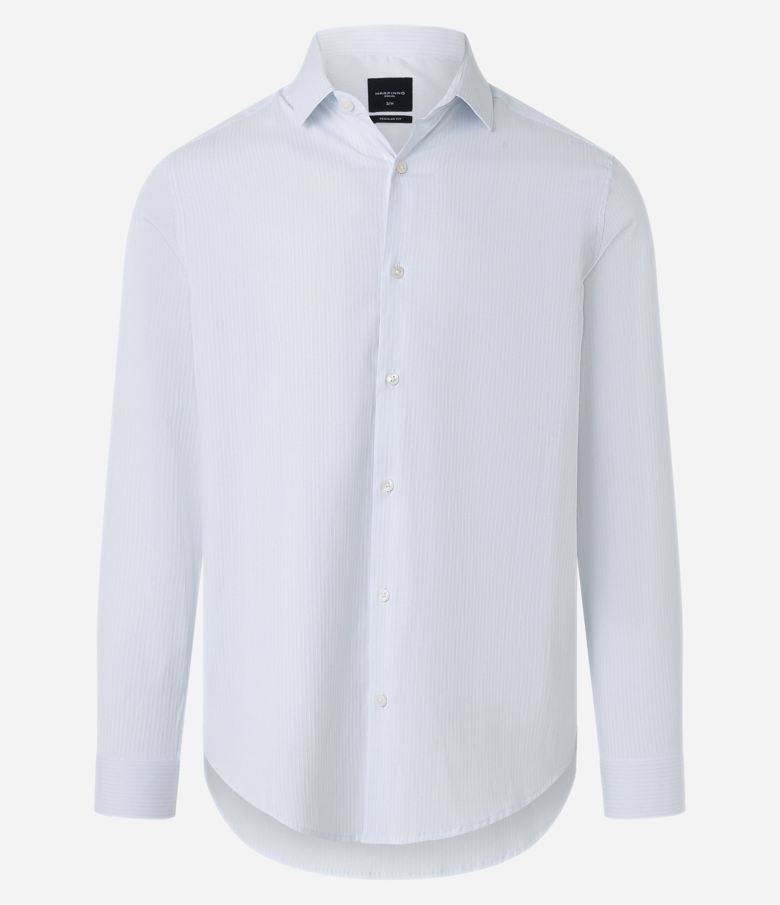 Camisa em Algodão Maquinetado com Manga Longa Branco 6