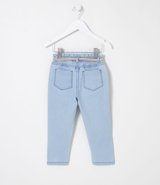 Pantalón Clochard Infantil en Jeans con Cordón - Talle 1 a 5 años Azul 2