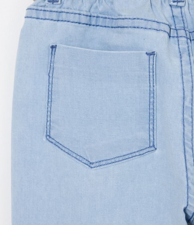 Pantalón Clochard Infantil en Jeans con Cordón - Talle 1 a 5 años Azul 5