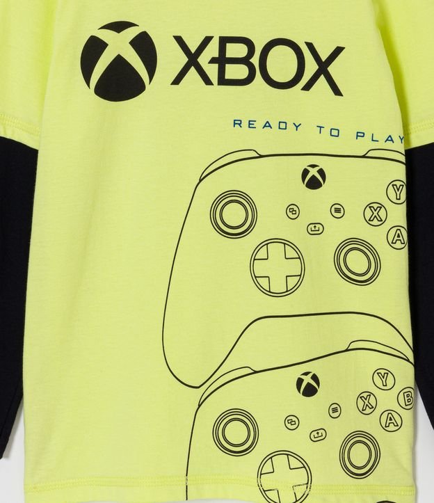 Remera Infantil con Estampado Xbox - Talle 5 a 14 años Gris 3