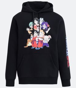 Blusão Moletom Canguru com Estampa Dragon Ball